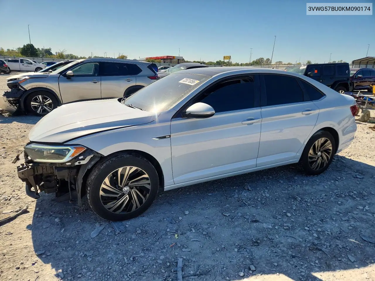 VOLKSWAGEN JETTA 2019, VIN 3VWG57BU0KM090174