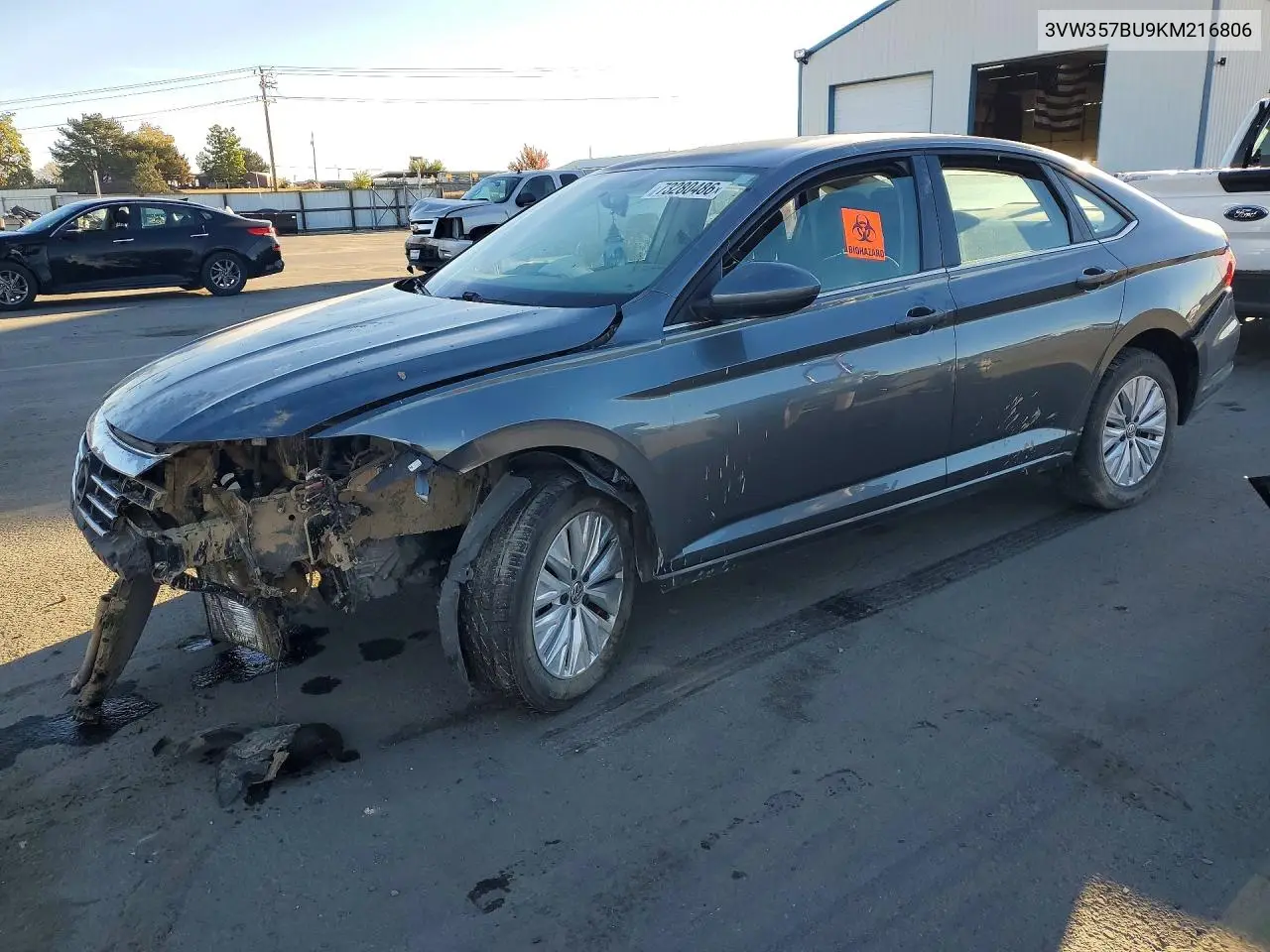 VOLKSWAGEN JETTA 2019, VIN 3VW357BU9KM216806