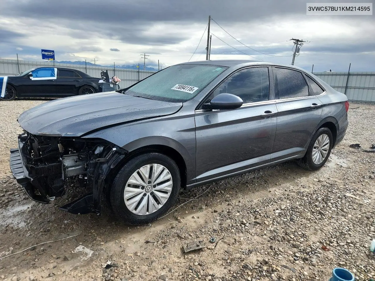 VOLKSWAGEN JETTA 2019, VIN 3VWC57BU1KM214595