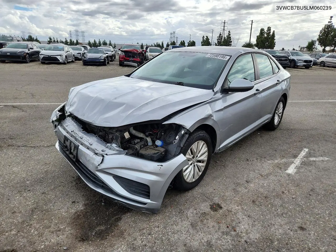 VOLKSWAGEN JETTA 2020, VIN 3VWCB7BU5LM060239