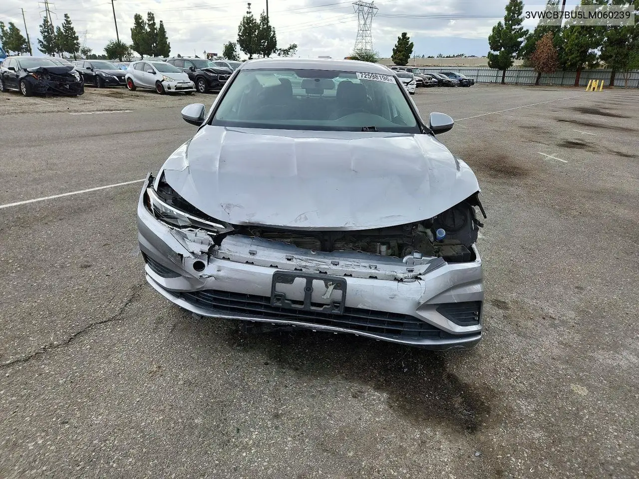 2020 VOLKSWAGEN JETTA VIN 3VWCB7BU5LM060239 — фото 5