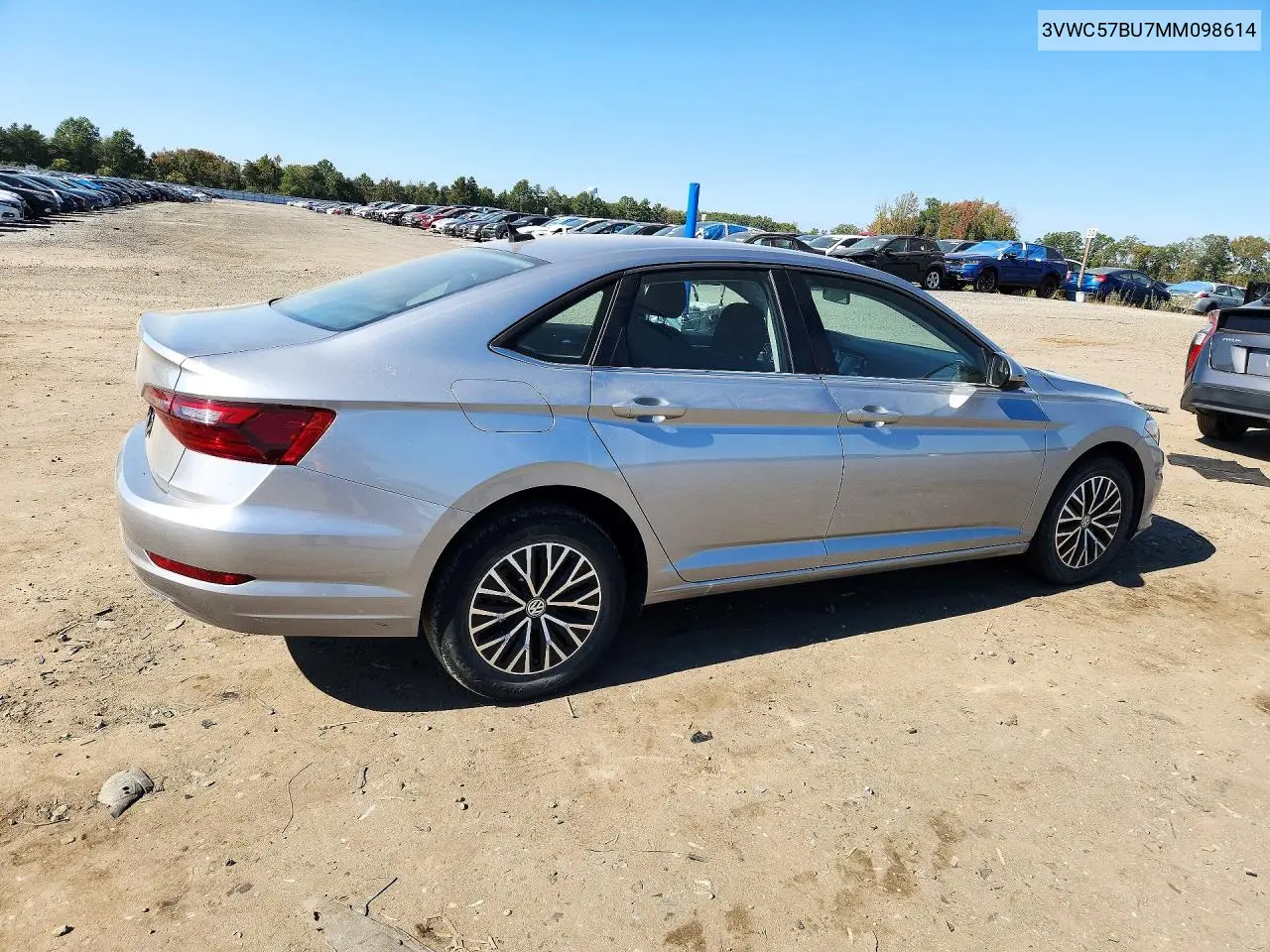 2021 VOLKSWAGEN JETTA VIN 3VWC57BU7MM098614 — фото 3