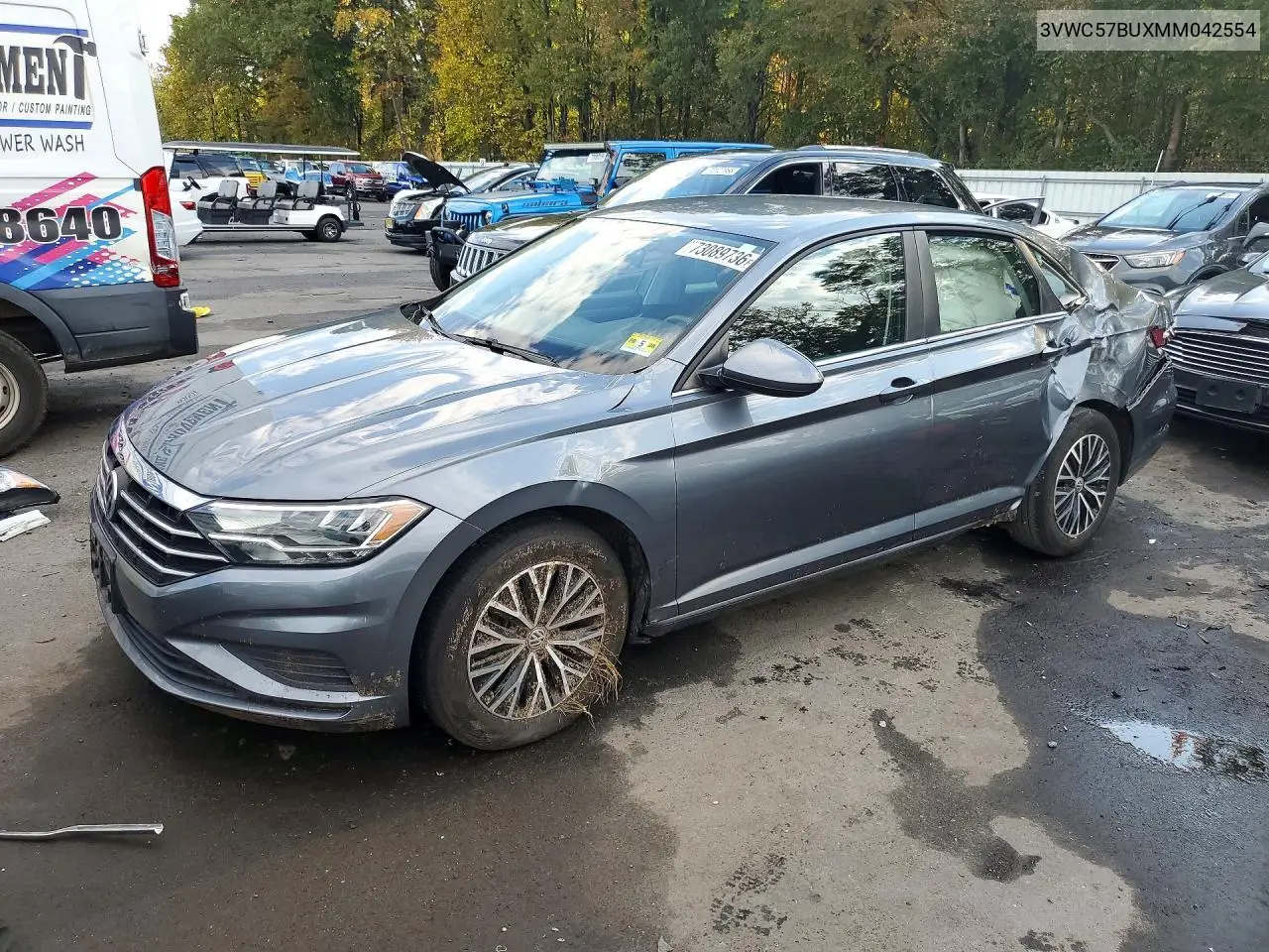 VOLKSWAGEN JETTA 2021, VIN 3VWC57BUXMM042554