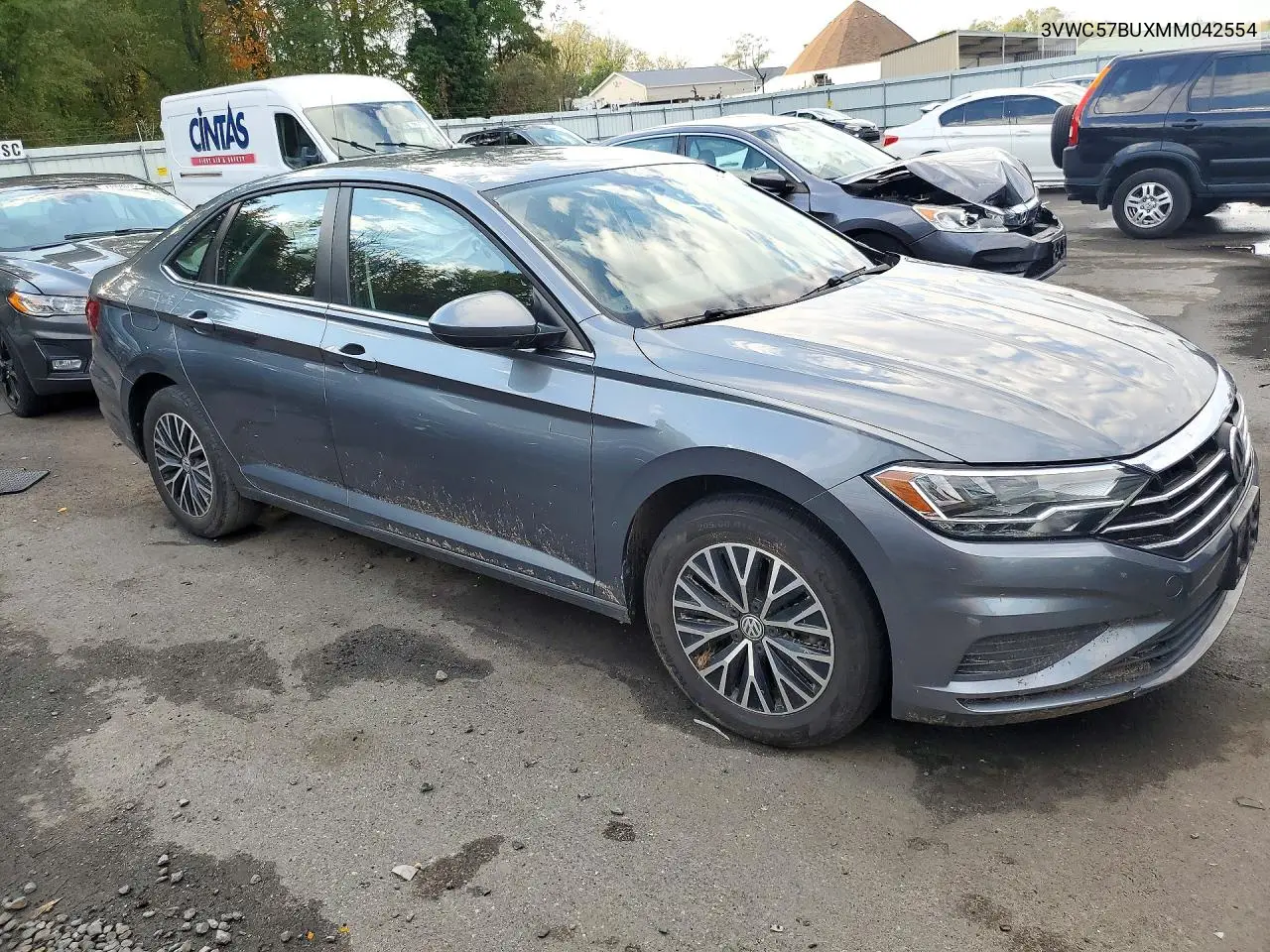 2021 VOLKSWAGEN JETTA VIN 3VWC57BUXMM042554 — фото 4