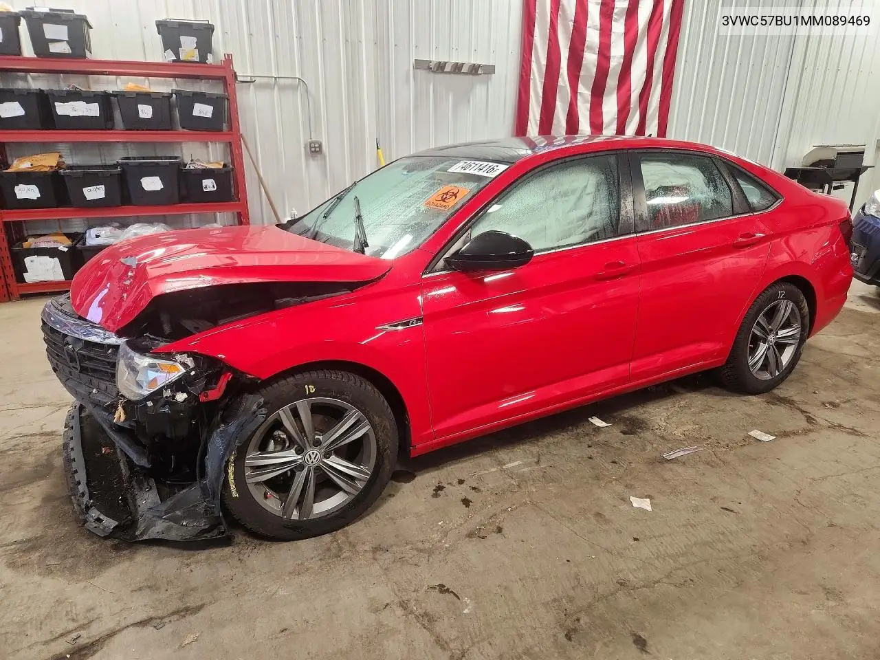 VOLKSWAGEN JETTA 2021, VIN 3VWC57BU1MM089469