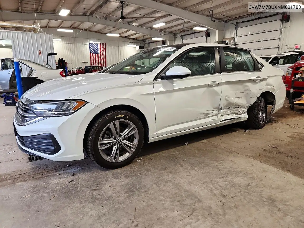 VOLKSWAGEN JETTA 2022, VIN 3VW7M7BUXNM001783