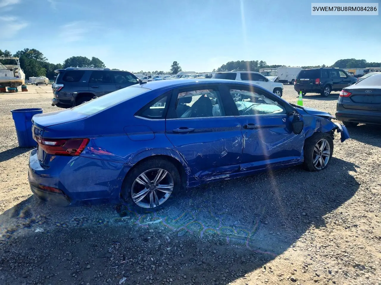 2024 VOLKSWAGEN JETTA VIN 3VWEM7BU8RM084286 — фото 3