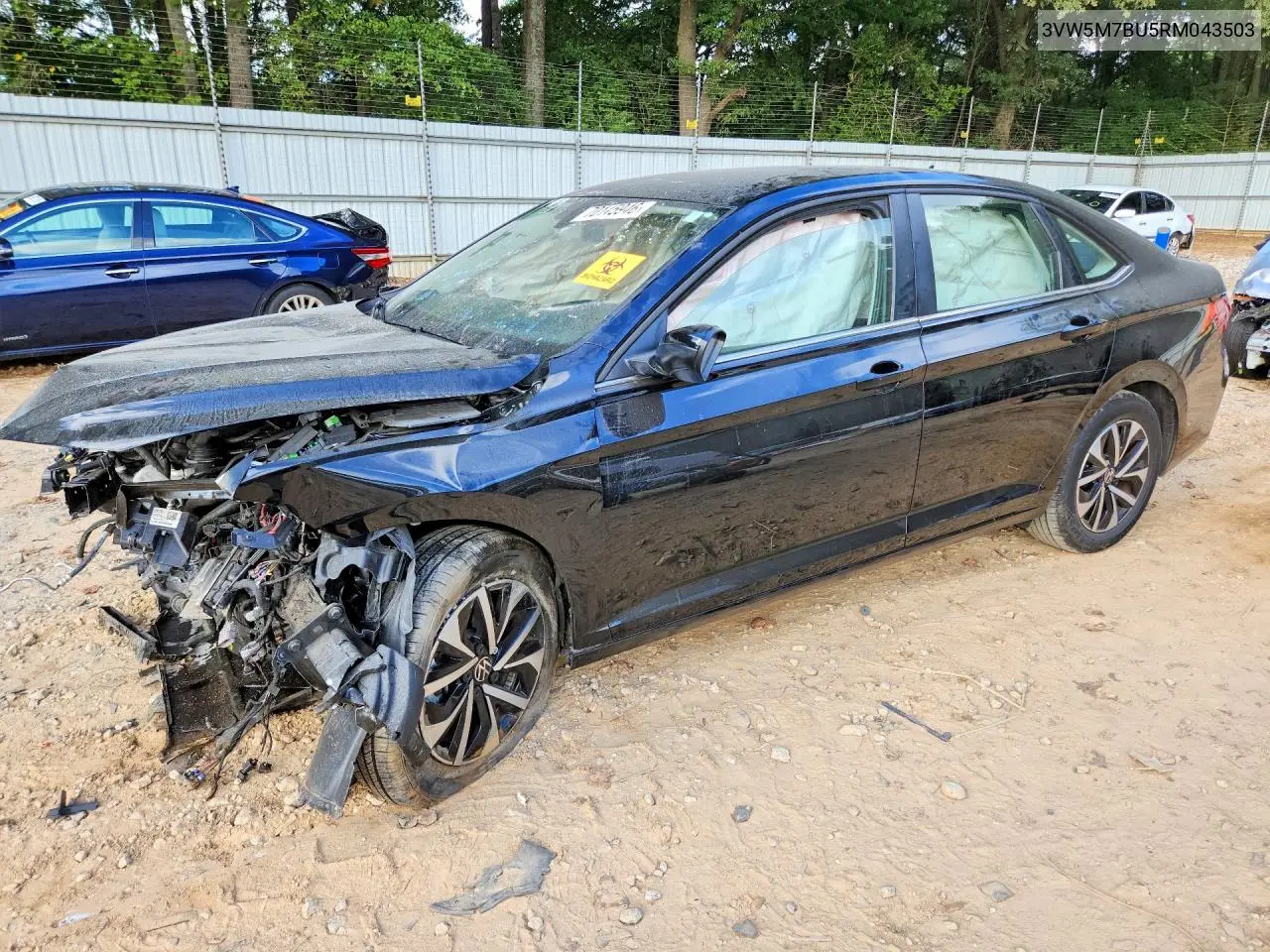 VOLKSWAGEN JETTA 2024, VIN 3VW5M7BU5RM043503