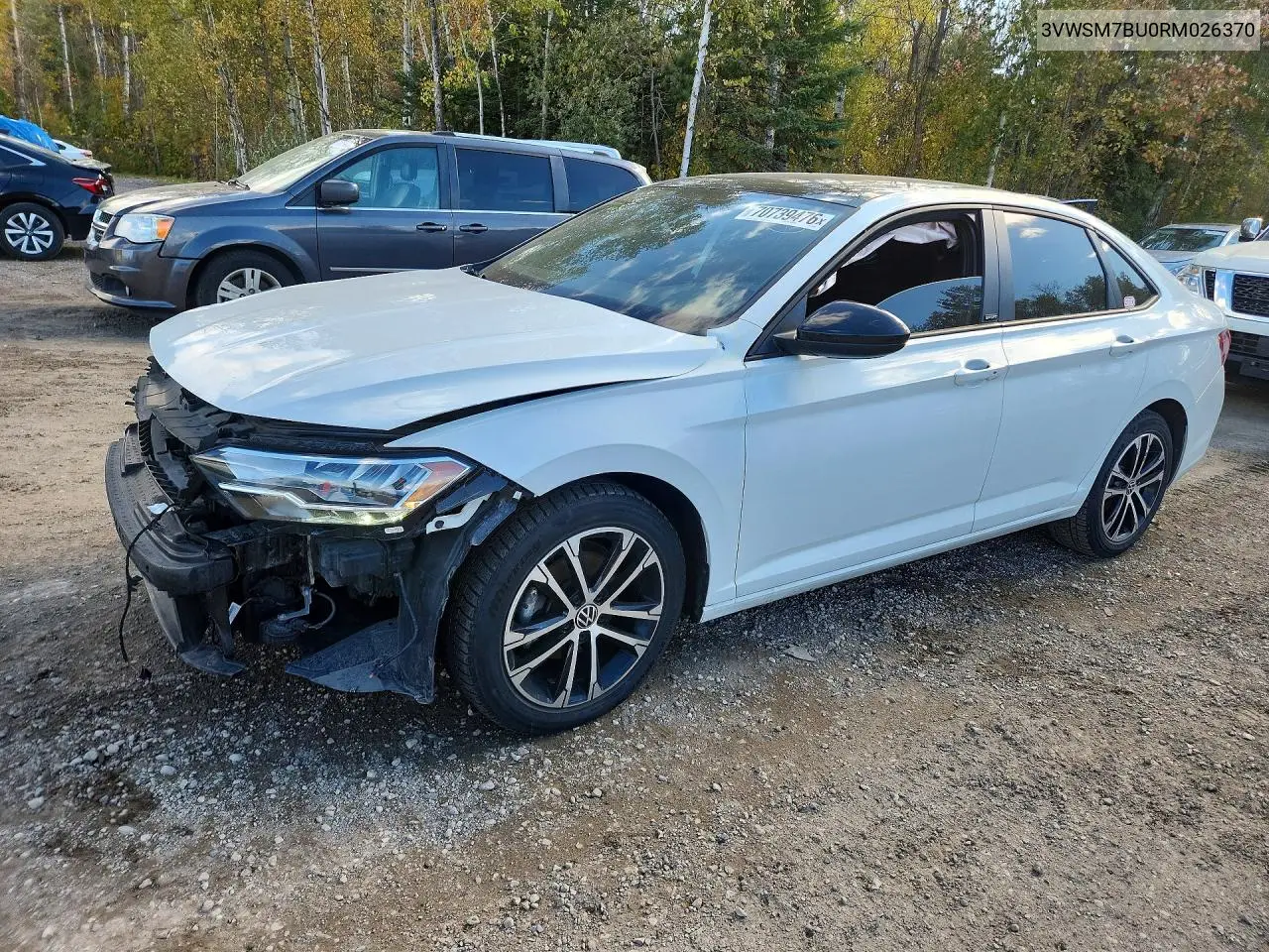 VOLKSWAGEN JETTA 2024, VIN 3VWSM7BU0RM026370
