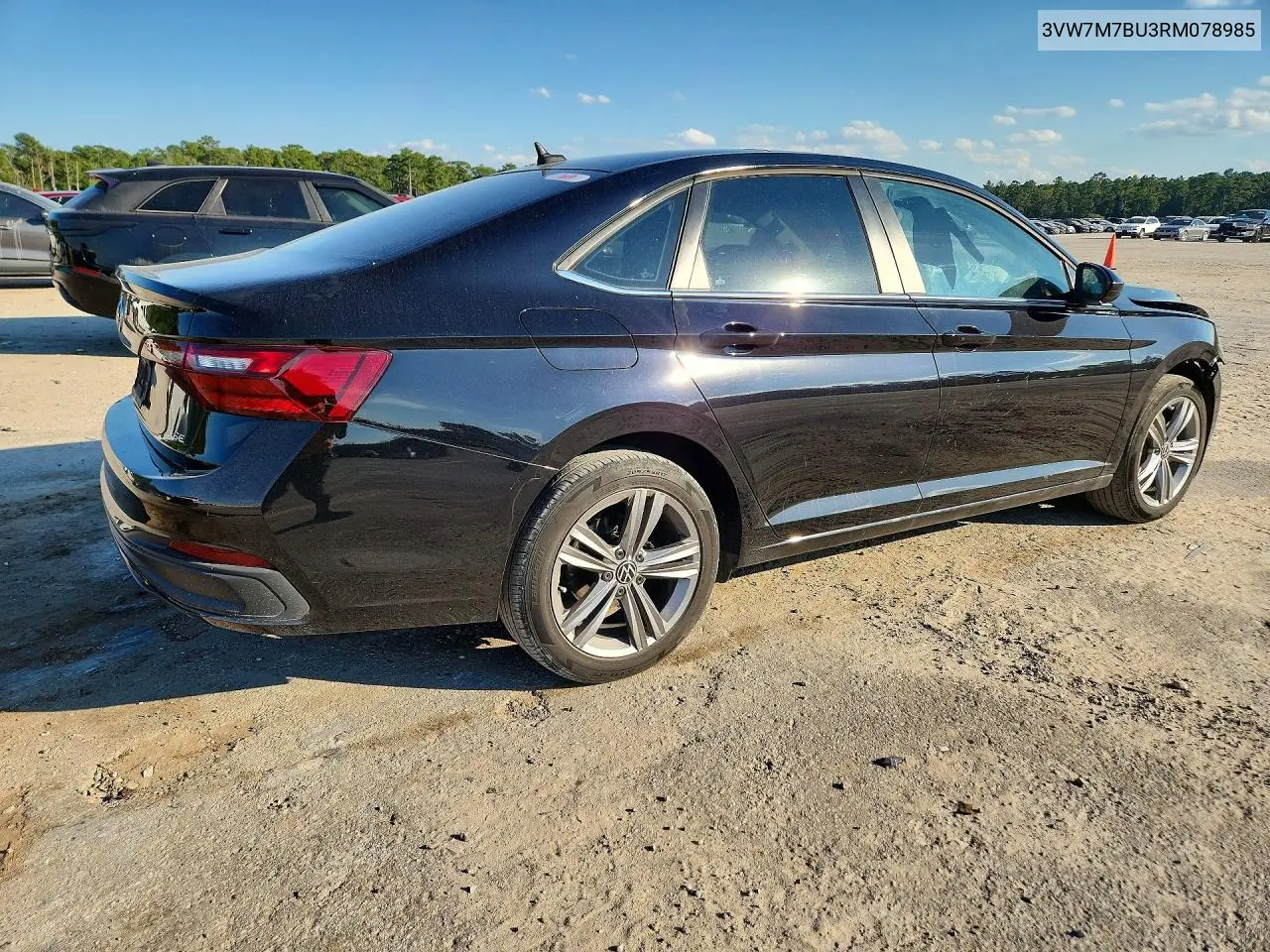 2024 VOLKSWAGEN JETTA VIN 3VW7M7BU3RM078985 — фото 3