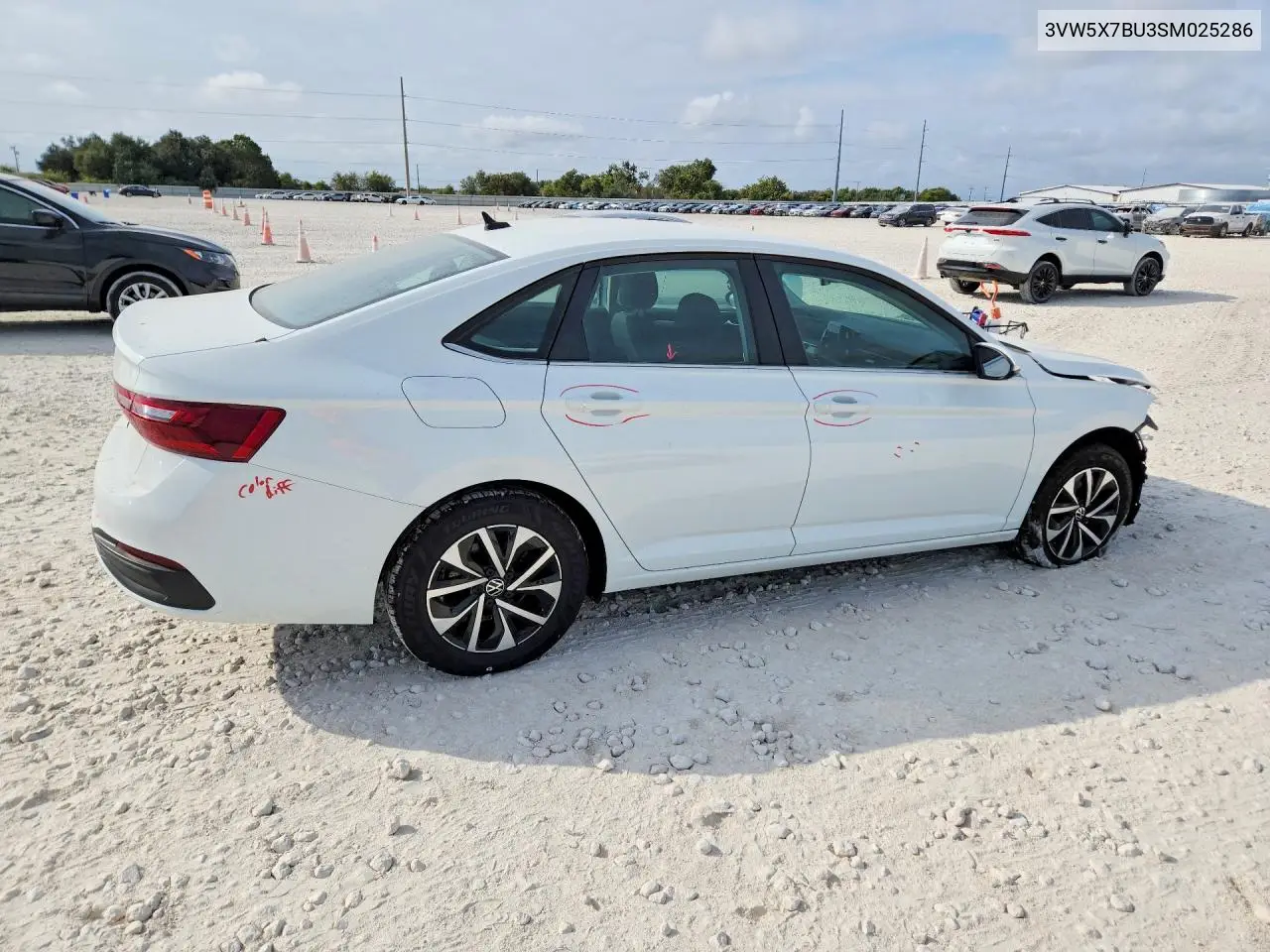 2025 VOLKSWAGEN JETTA VIN 3VW5X7BU3SM025286 — фото 3