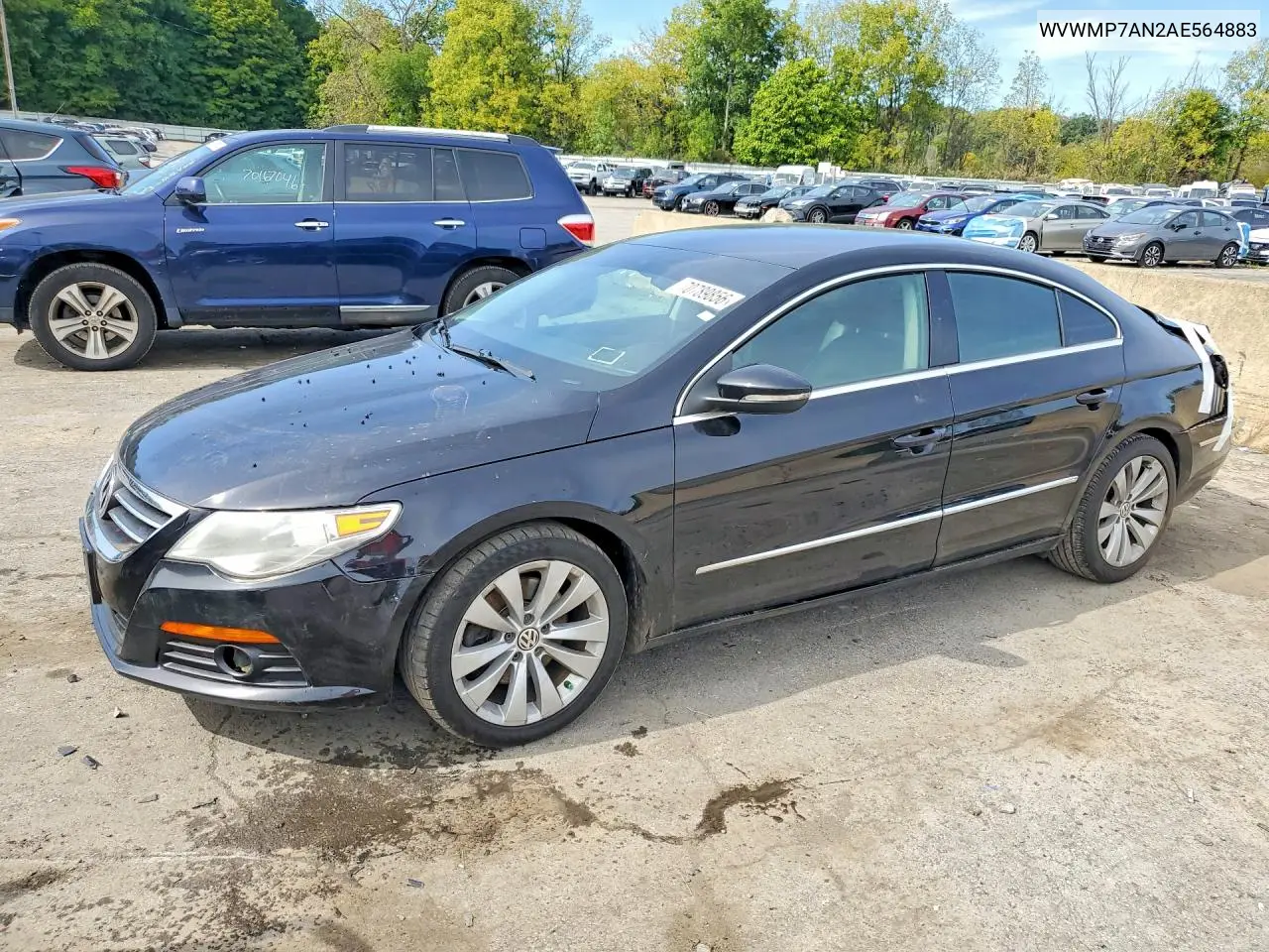 VOLKSWAGEN PASSAT CC 2010, VIN WVWMP7AN2AE564883