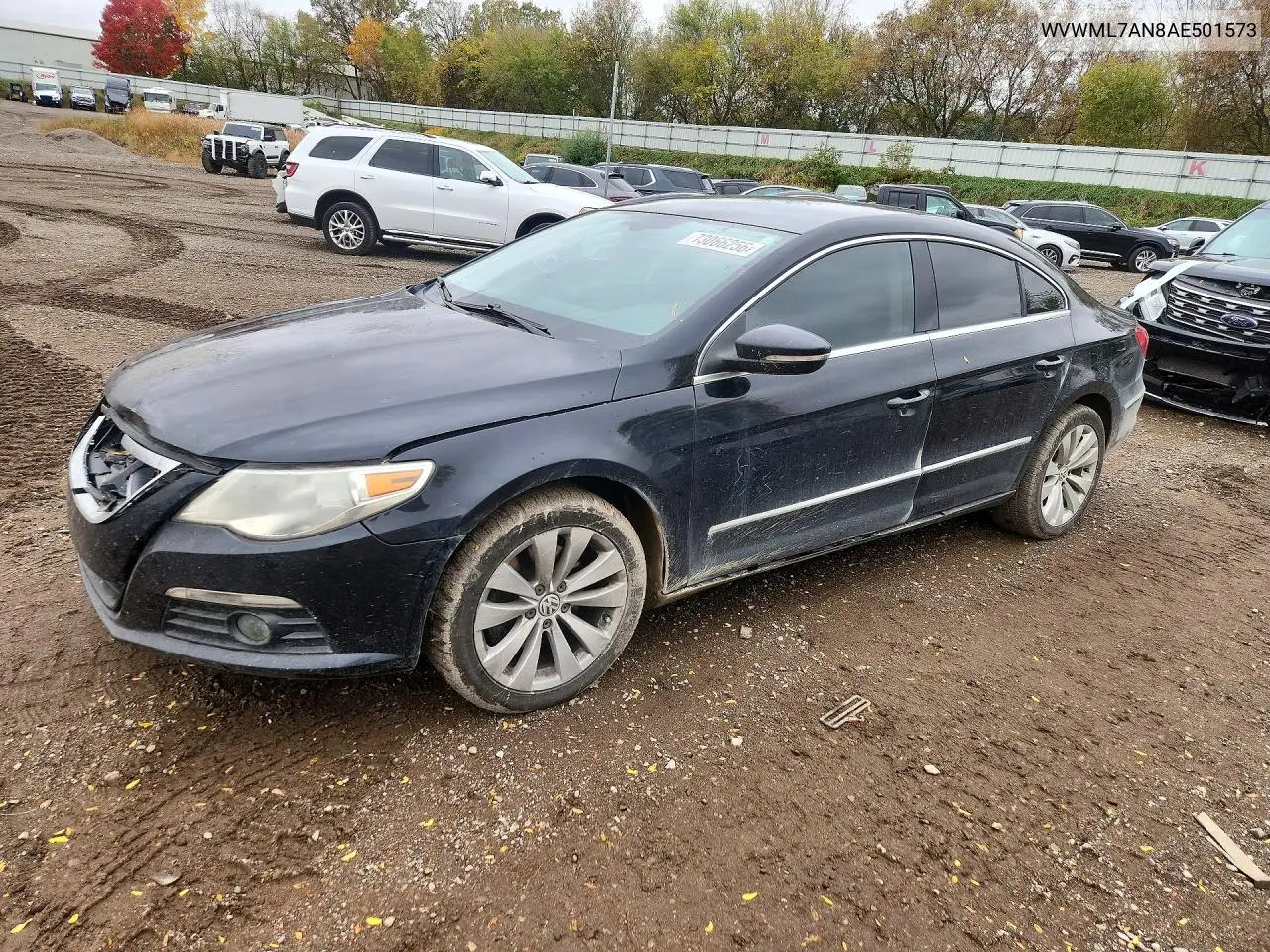 VOLKSWAGEN PASSAT CC 2010, VIN WVWML7AN8AE501573