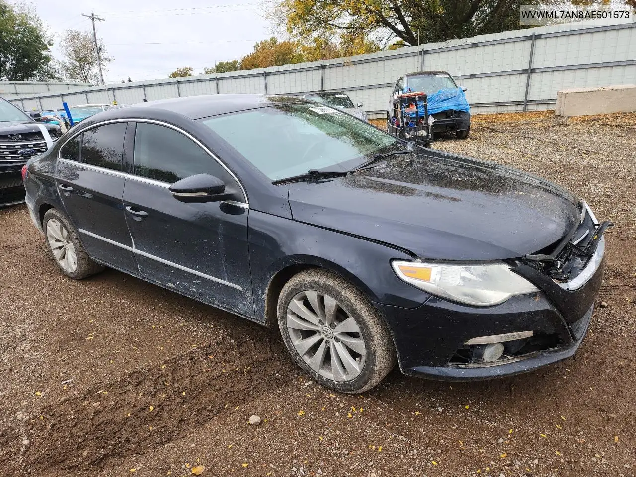 2010 VOLKSWAGEN PASSAT CC VIN WVWML7AN8AE501573 — фото 4