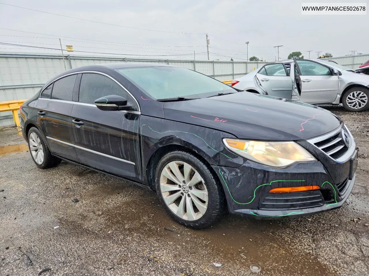 2012 VOLKSWAGEN PASSAT CC VIN WVWMP7AN6CE502678 — фото 4