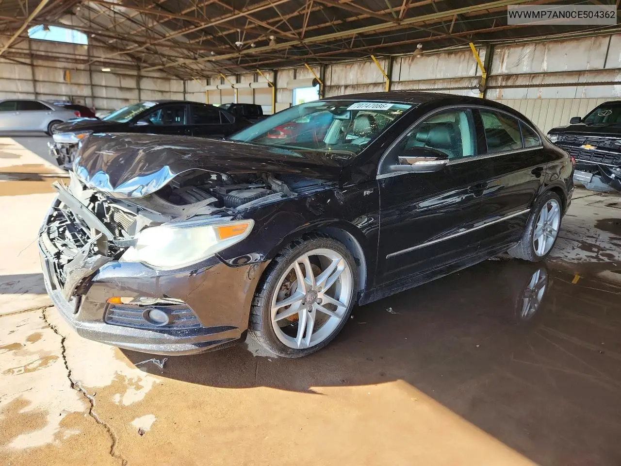 VOLKSWAGEN PASSAT CC 2012, VIN WVWMP7AN0CE504362