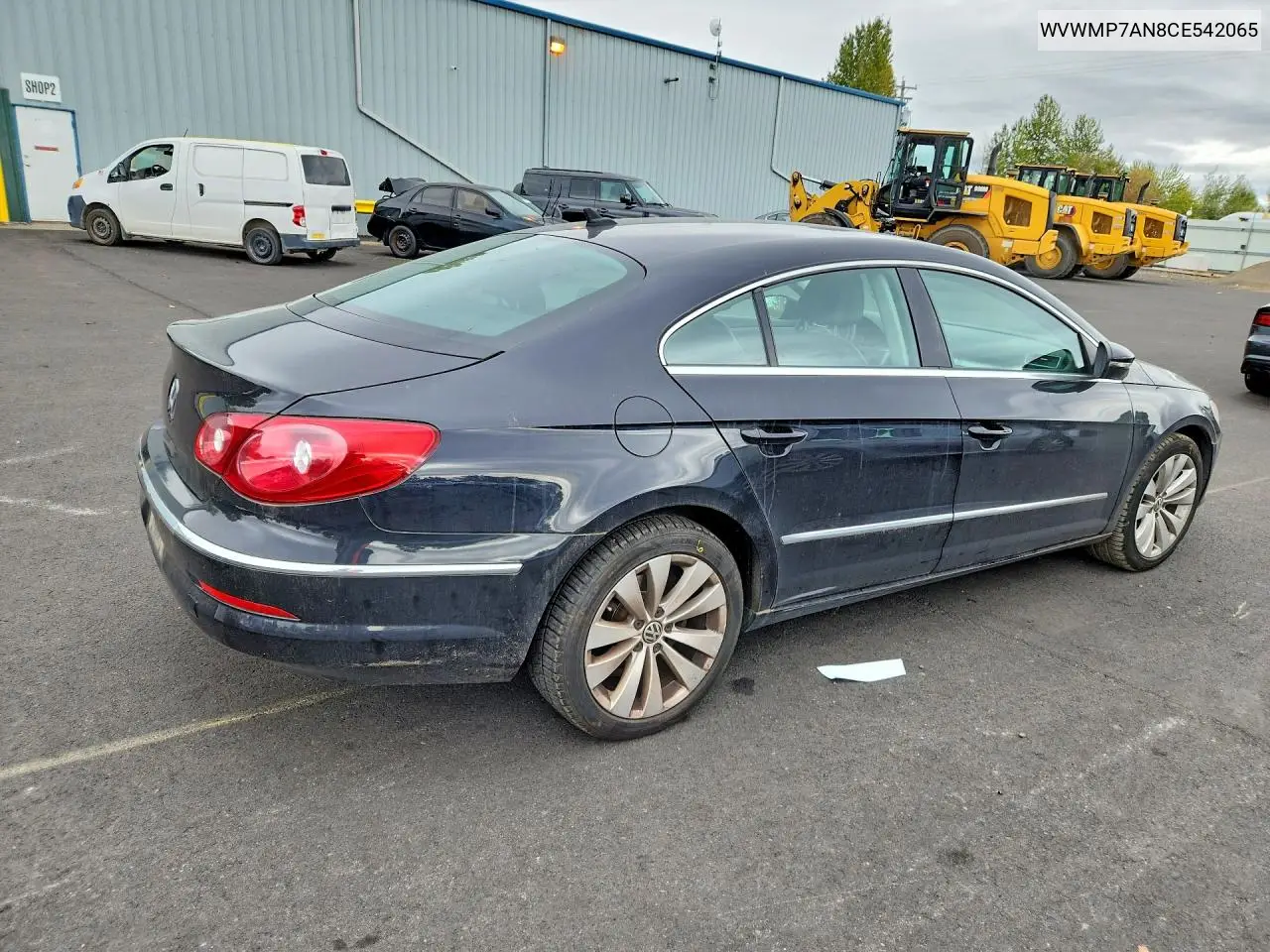 2012 VOLKSWAGEN PASSAT CC VIN WVWMP7AN8CE542065 — фото 3