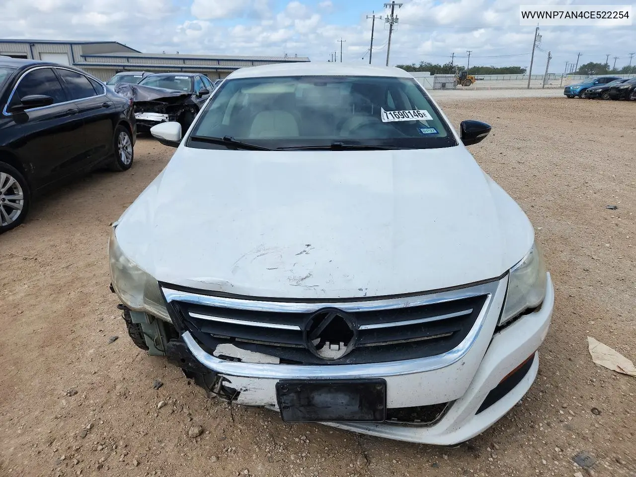 2012 VOLKSWAGEN PASSAT CC VIN WVWNP7AN4CE522254 — фото 5