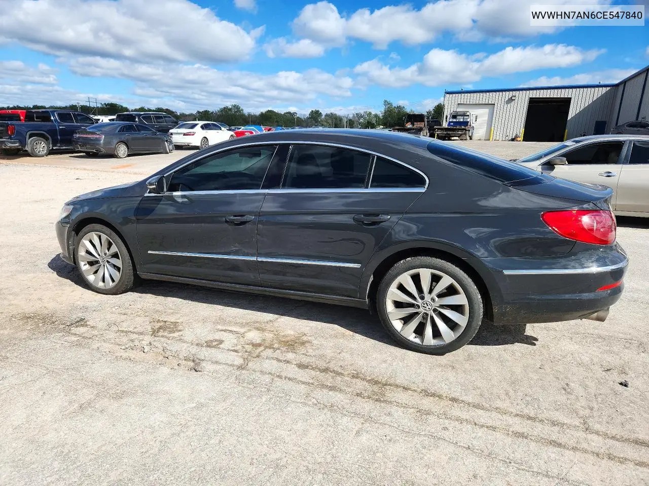 2012 VOLKSWAGEN PASSAT CC VIN WVWHN7AN6CE547840 — фото 2