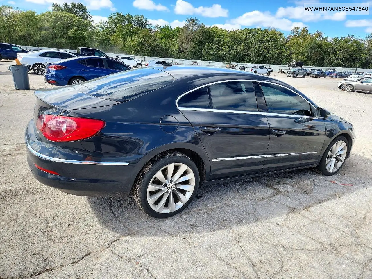 2012 VOLKSWAGEN PASSAT CC VIN WVWHN7AN6CE547840 — фото 3