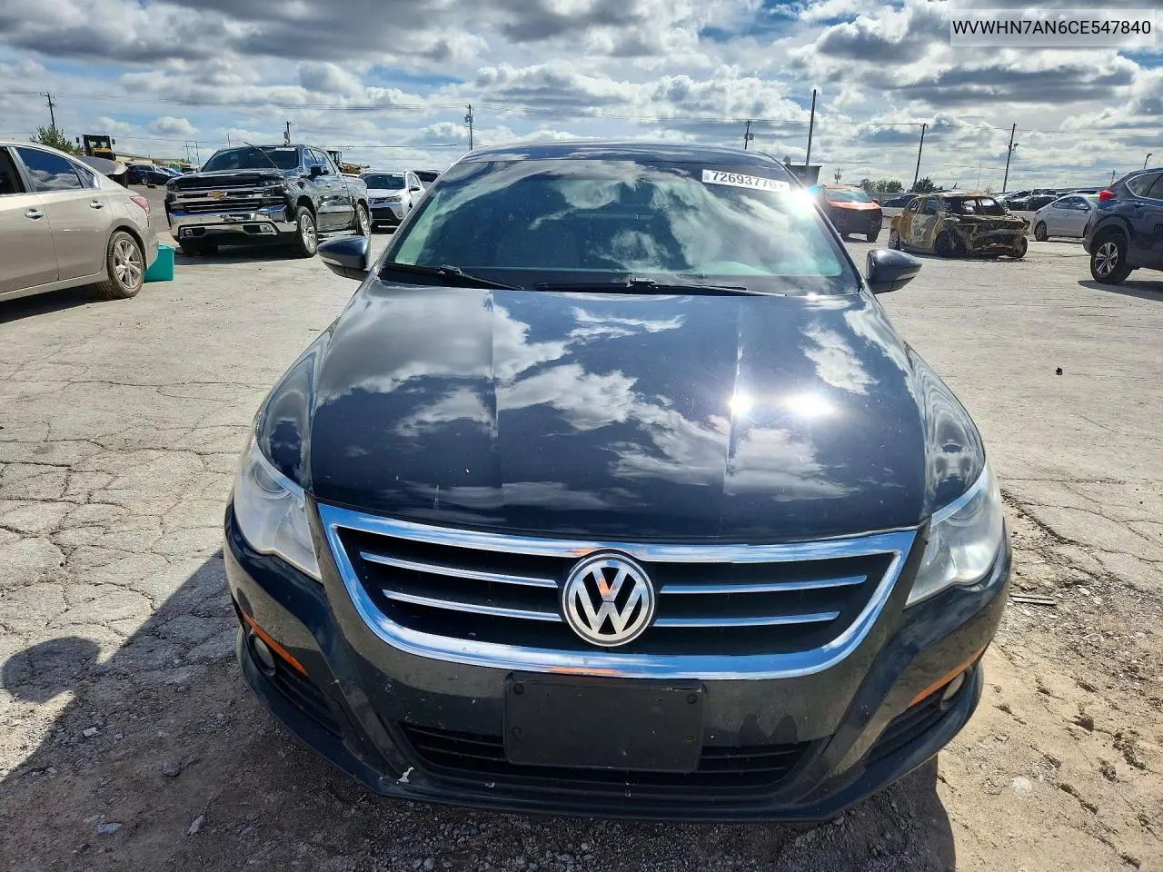 2012 VOLKSWAGEN PASSAT CC VIN WVWHN7AN6CE547840 — фото 5