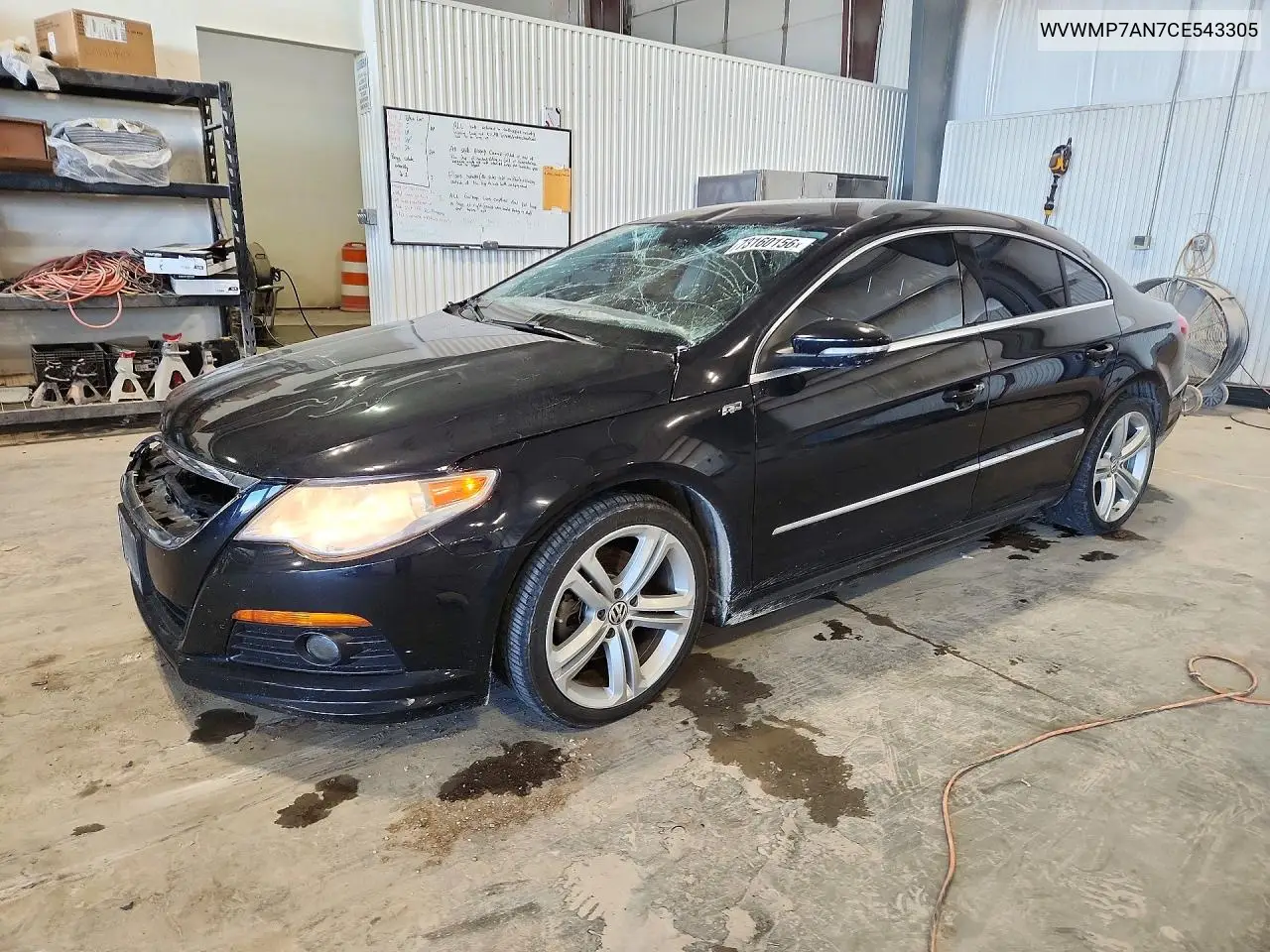 VOLKSWAGEN PASSAT CC 2012, VIN WVWMP7AN7CE543305