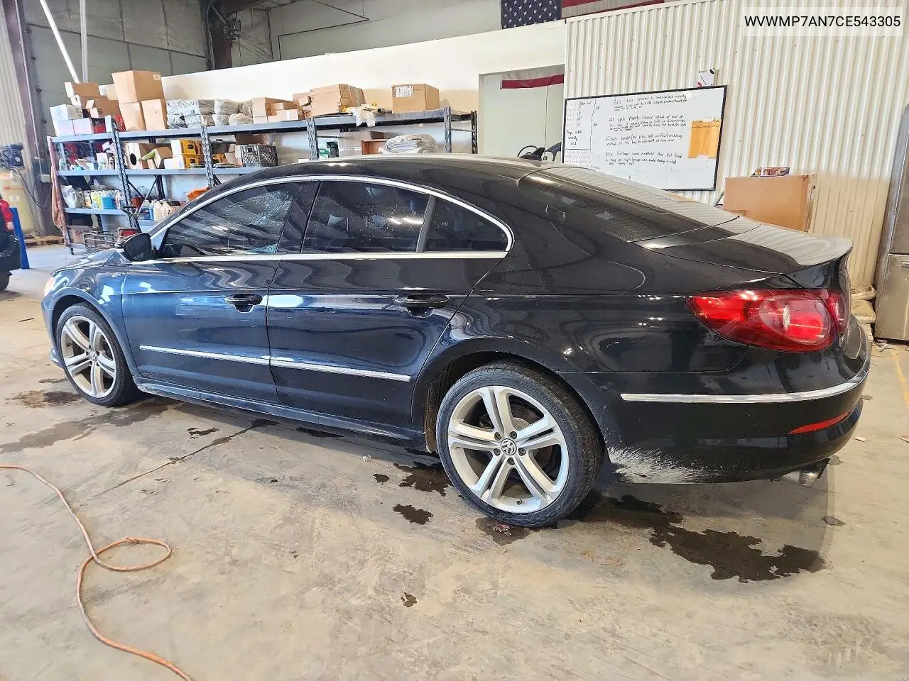2012 VOLKSWAGEN PASSAT CC VIN WVWMP7AN7CE543305 — фото 2