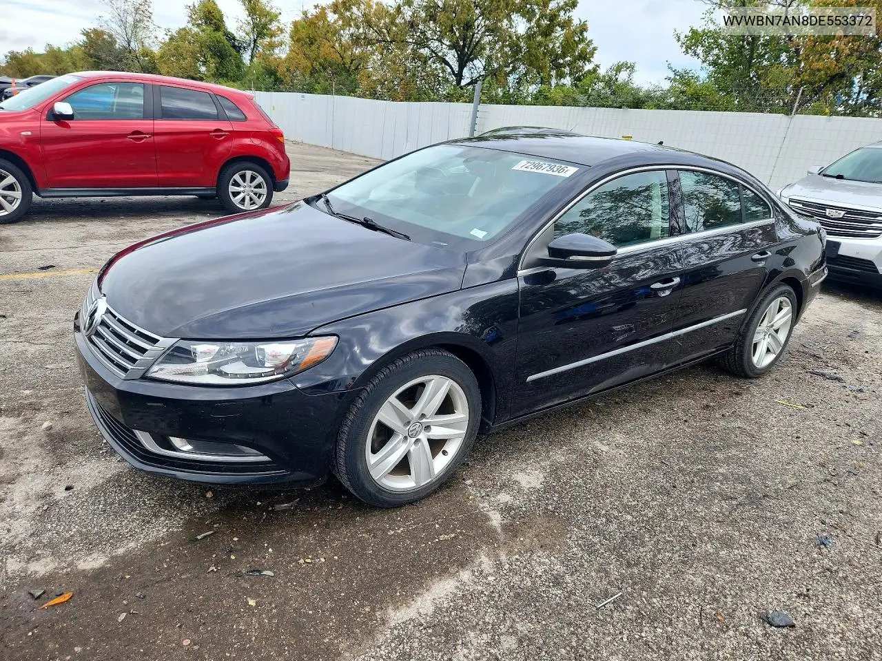 VOLKSWAGEN PASSAT CC 2013, VIN WVWBN7AN8DE553372