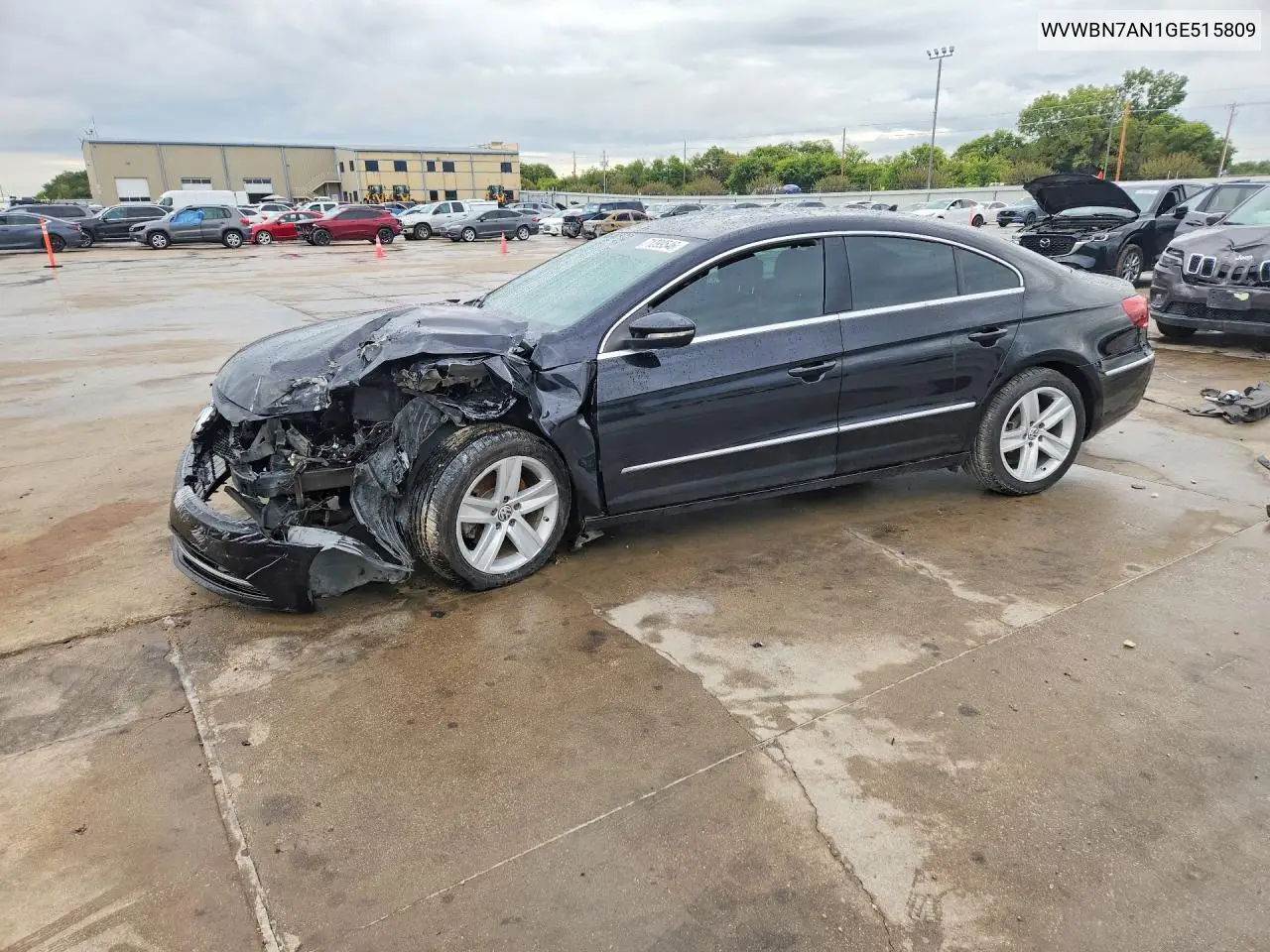 VOLKSWAGEN PASSAT CC 2016, VIN WVWBN7AN1GE515809