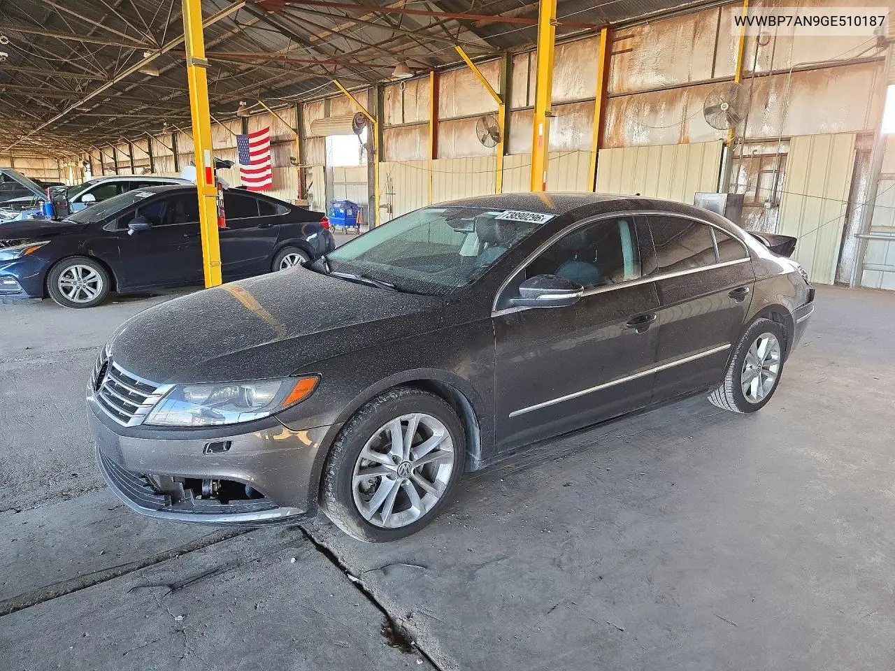 VOLKSWAGEN PASSAT CC 2016, VIN WVWBP7AN9GE510187