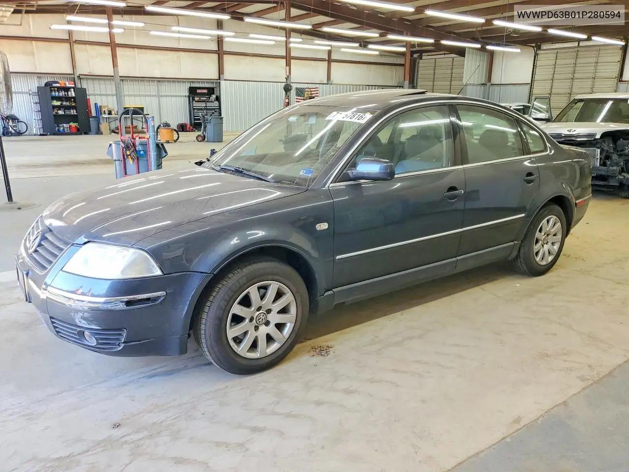 VOLKSWAGEN PASSAT 2001, VIN WVWPD63B01P280594