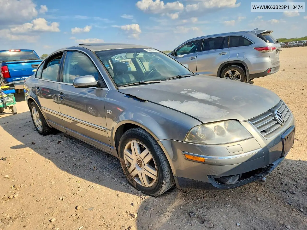 2003 VOLKSWAGEN PASSAT VIN WVWUK63B23P110474 — фото 4