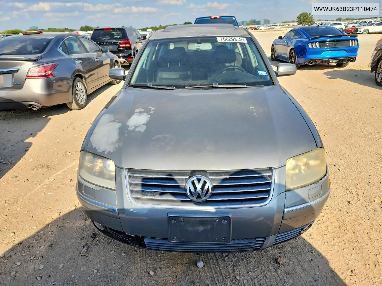 2003 VOLKSWAGEN PASSAT VIN WVWUK63B23P110474 — фото 5