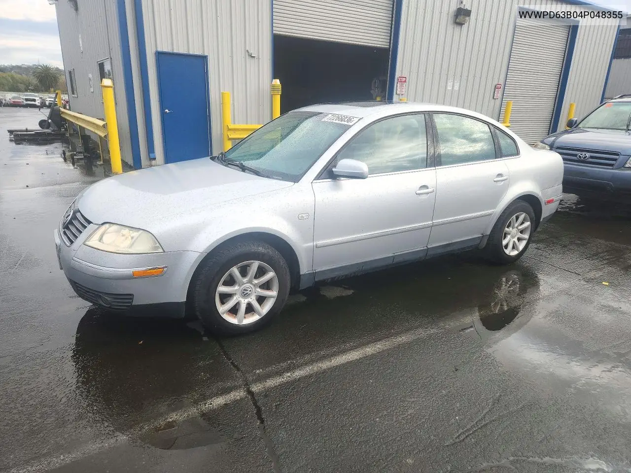 VOLKSWAGEN PASSAT 2004, VIN WVWPD63B04P048355