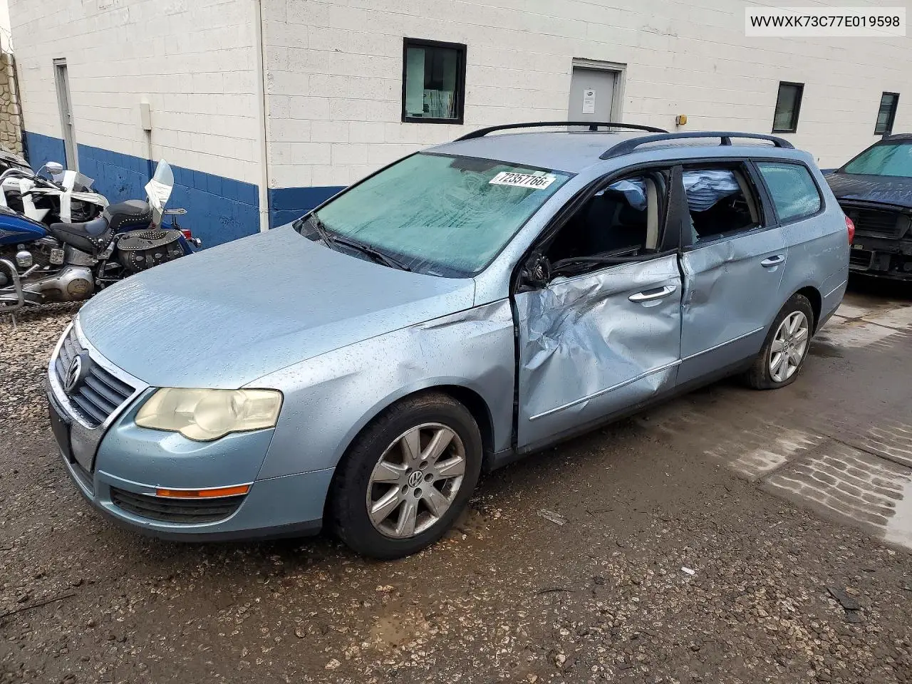 VOLKSWAGEN PASSAT 2007, VIN WVWXK73C77E019598