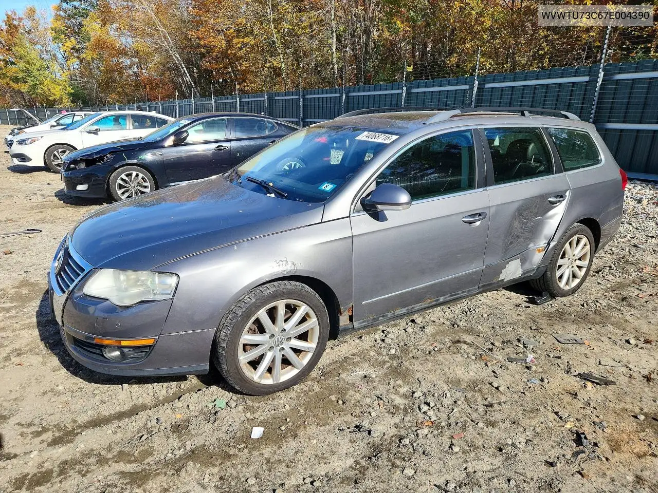 VOLKSWAGEN PASSAT 2007, VIN WVWTU73C67E004390