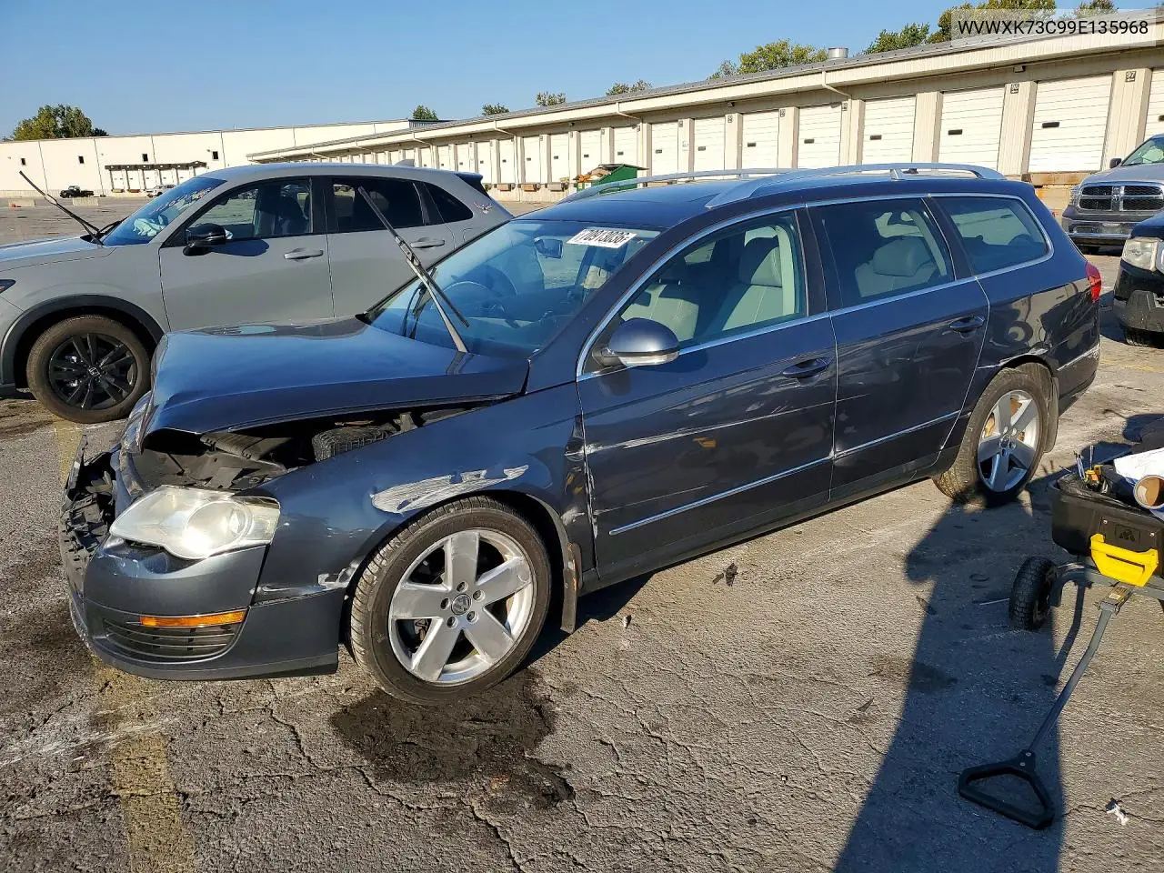 VOLKSWAGEN PASSAT 2009, VIN WVWXK73C99E135968
