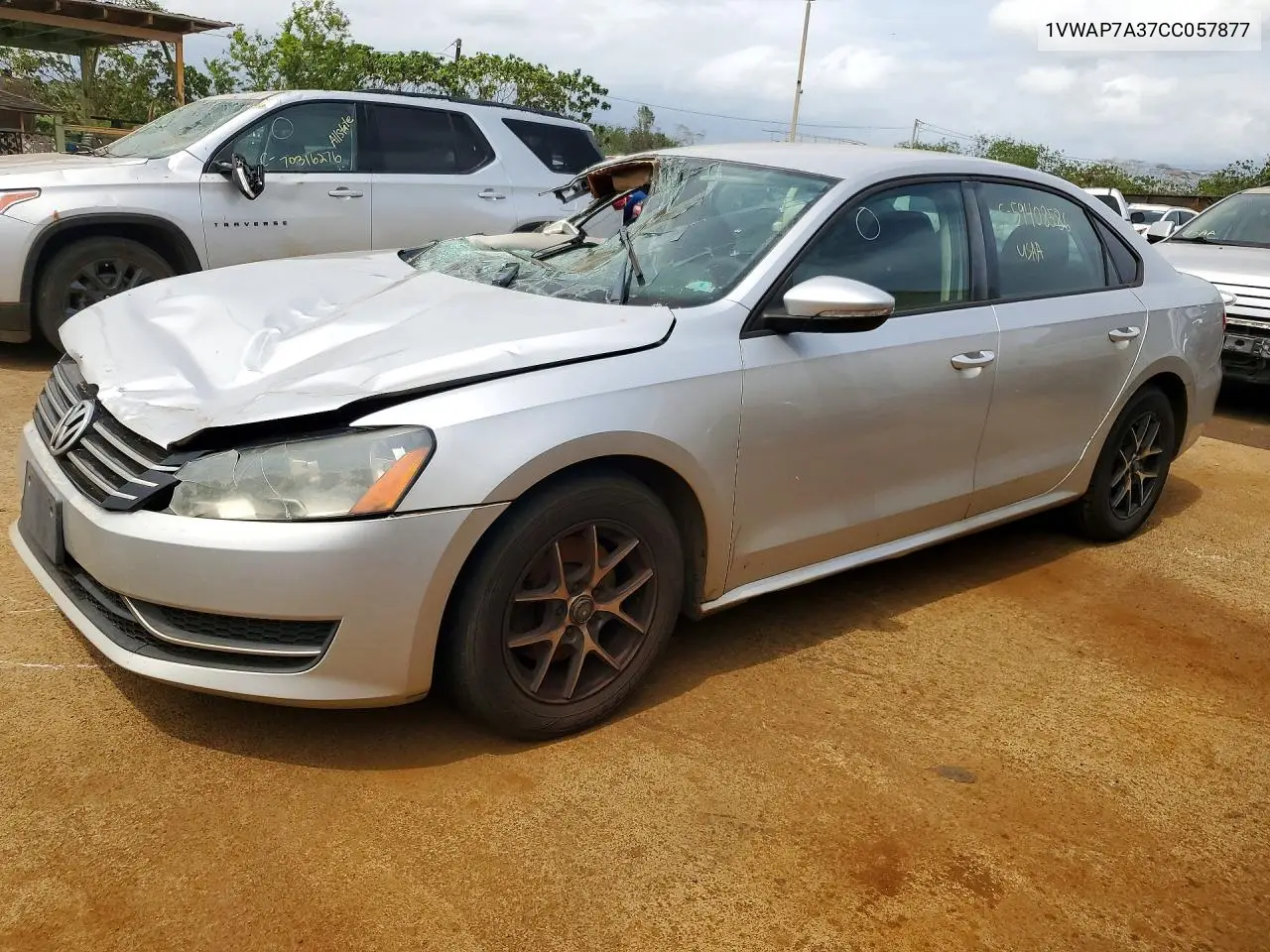 VOLKSWAGEN PASSAT 2012, VIN 1VWAP7A37CC057877