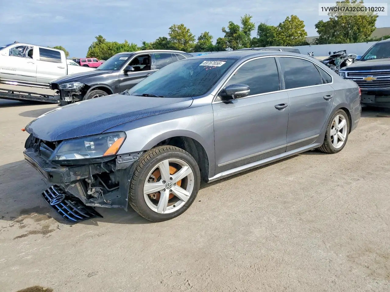 VOLKSWAGEN PASSAT 2012, VIN 1VWCH7A32CC110202
