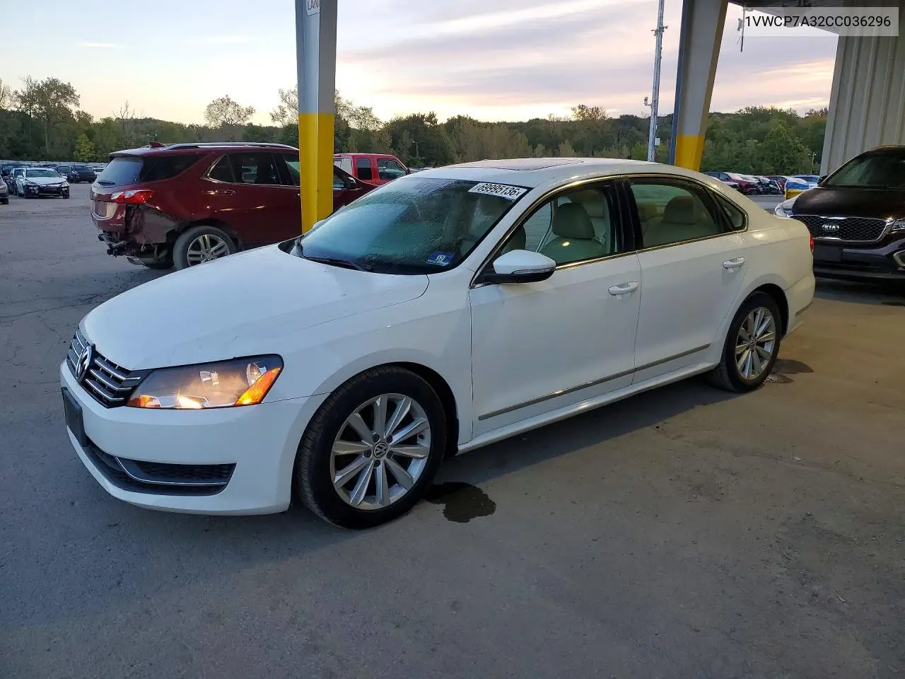 VOLKSWAGEN PASSAT 2012, VIN 1VWCP7A32CC036296