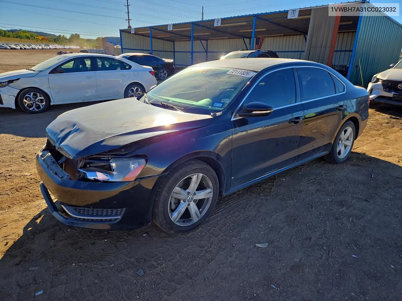 VOLKSWAGEN PASSAT 2012, VIN 1VWBH7A31CC023032