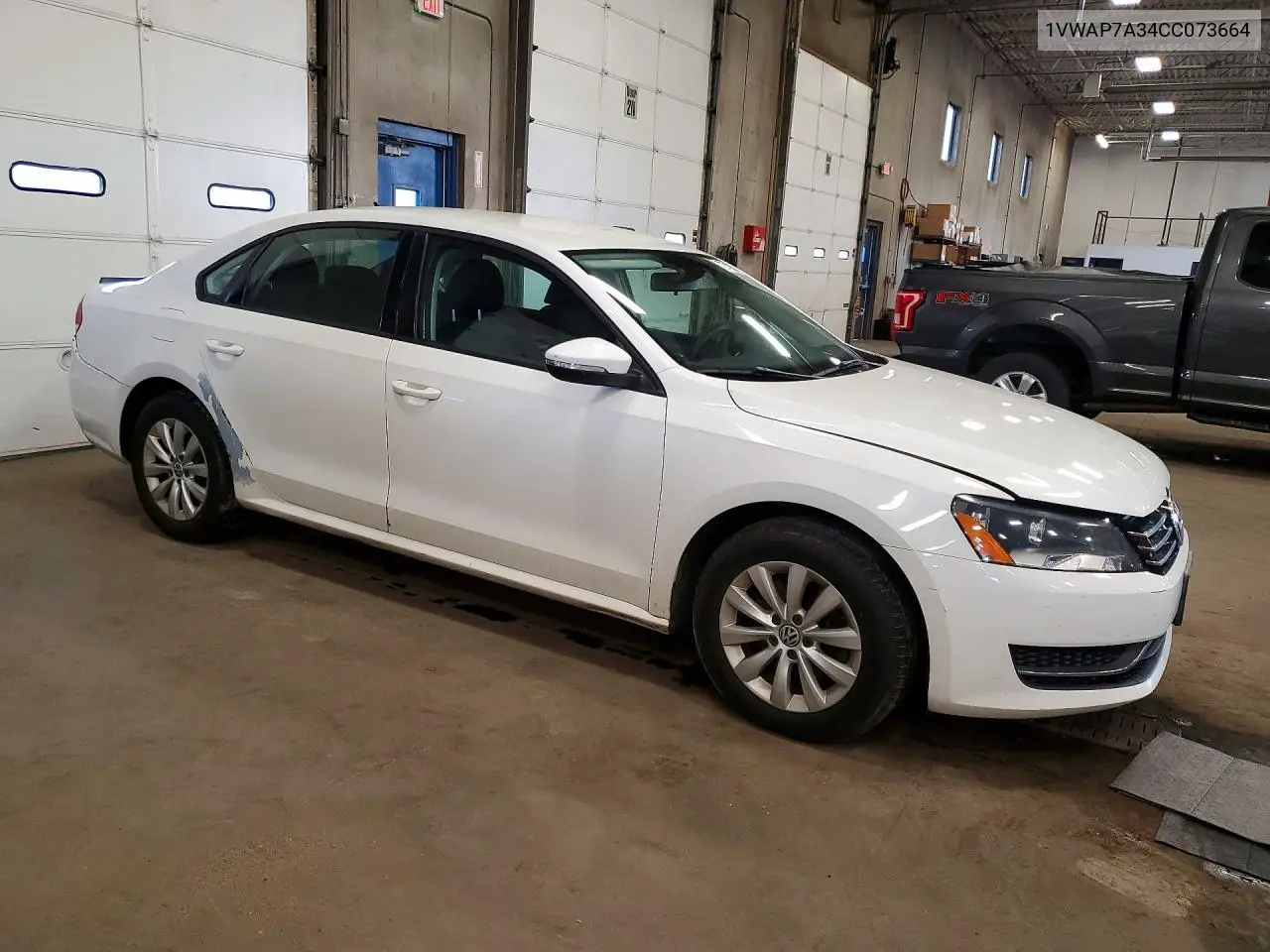 2012 VOLKSWAGEN PASSAT VIN 1VWAP7A34CC073664 — фото 4
