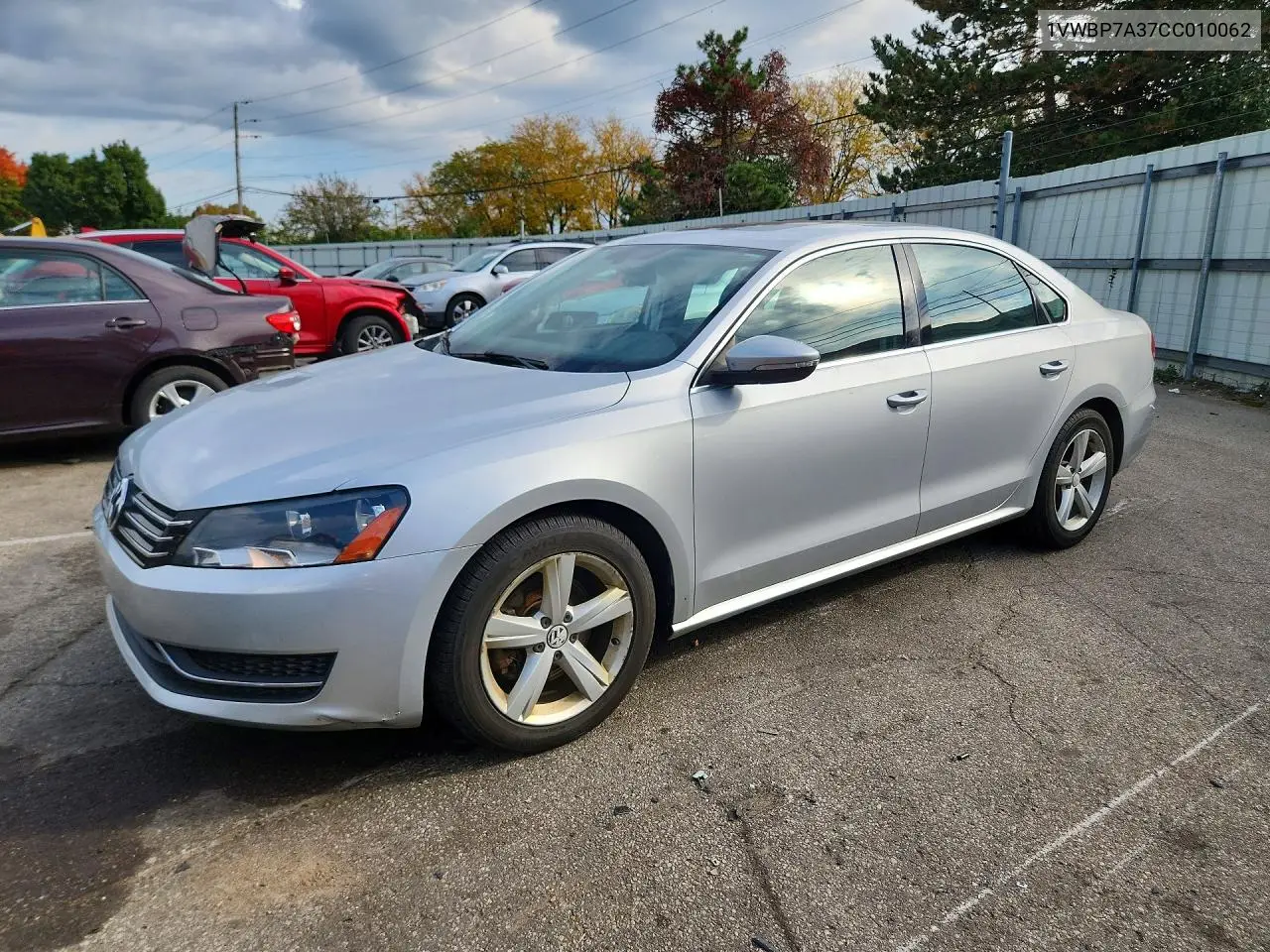 VOLKSWAGEN PASSAT 2012, VIN 1VWBP7A37CC010062