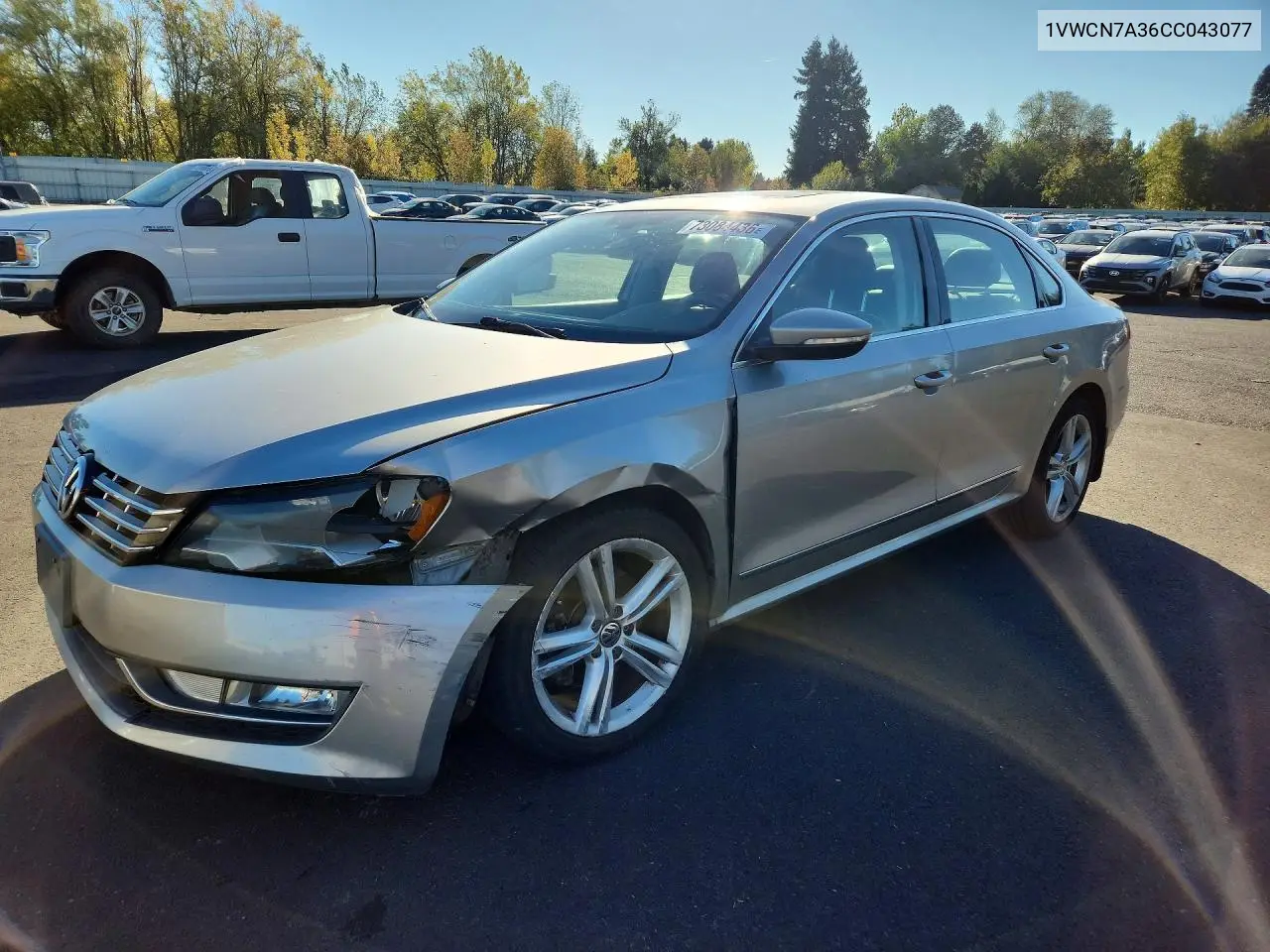 VOLKSWAGEN PASSAT 2012, VIN 1VWCN7A36CC043077