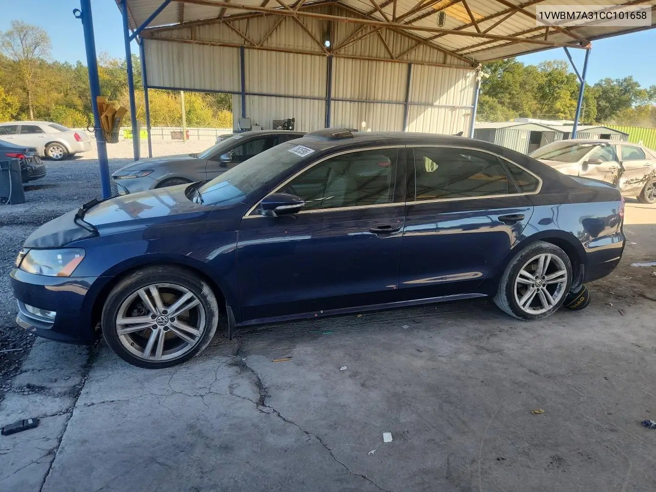 VOLKSWAGEN PASSAT 2012, VIN 1VWBM7A31CC101658
