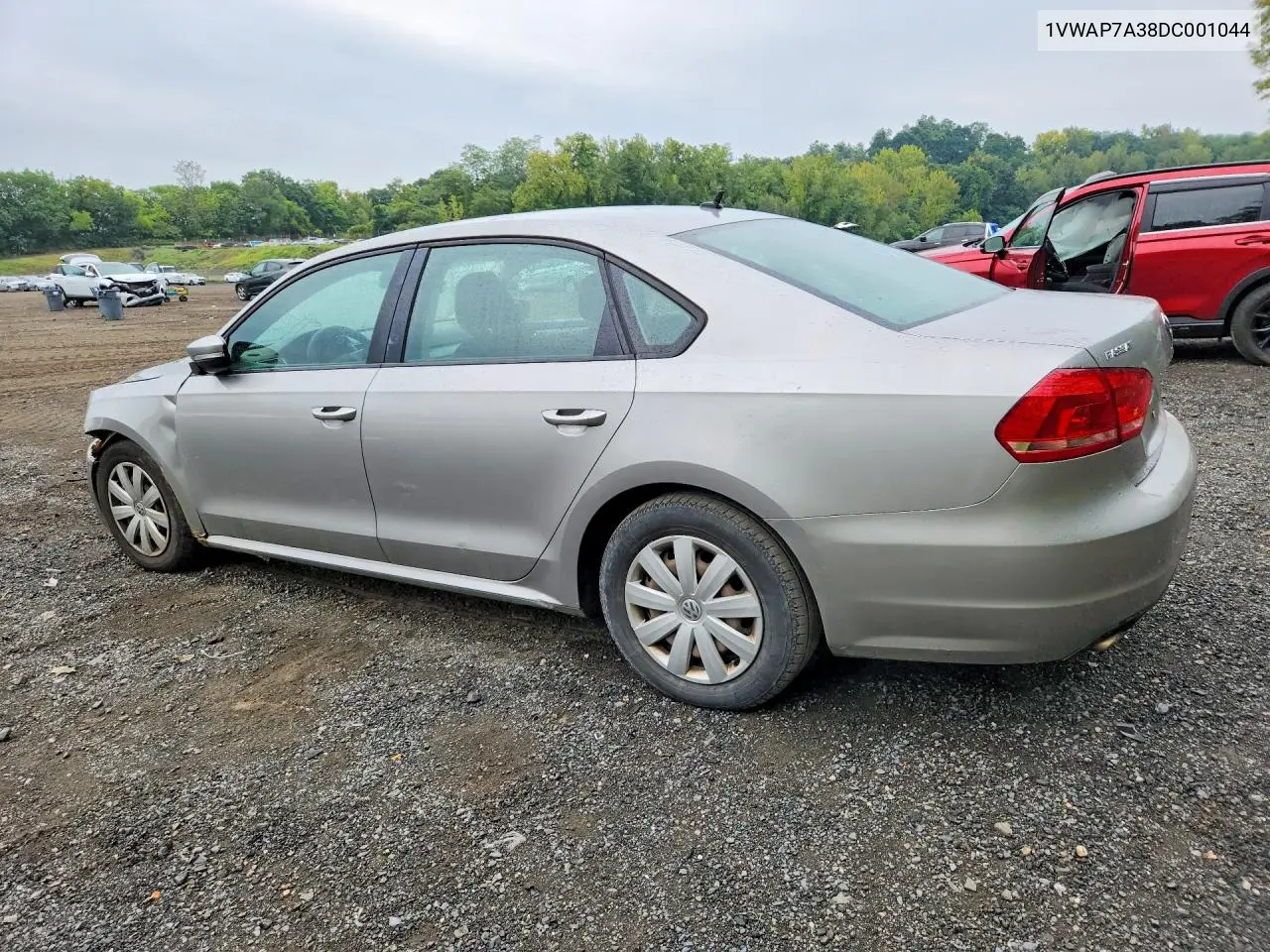 2013 VOLKSWAGEN PASSAT VIN 1VWAP7A38DC001044 — фото 2