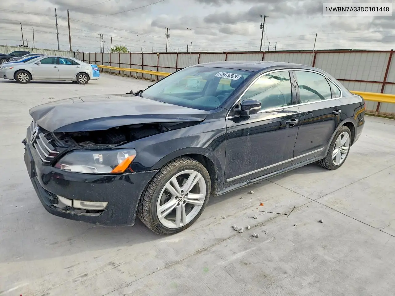 VOLKSWAGEN PASSAT 2013, VIN 1VWBN7A33DC101448
