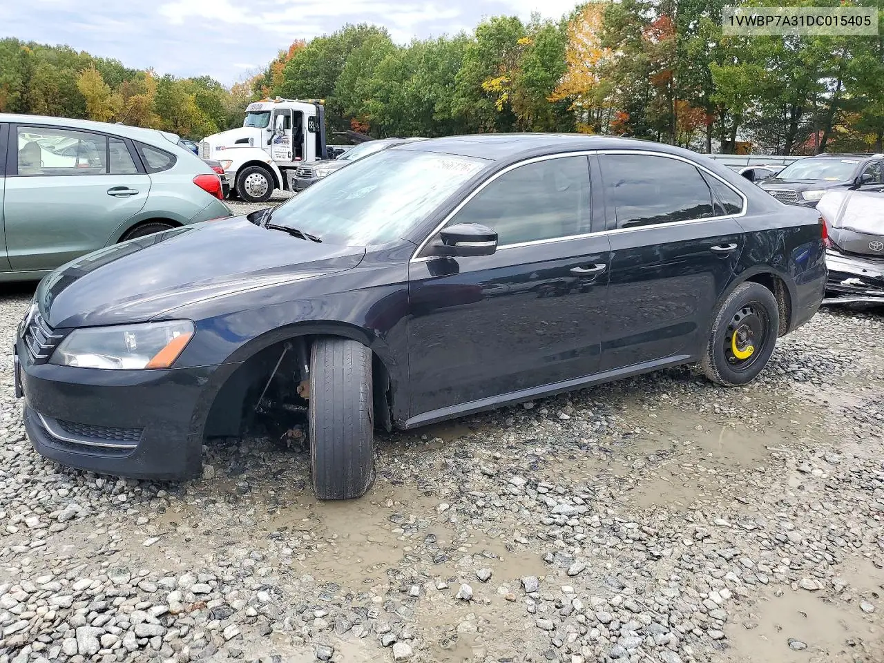 VOLKSWAGEN PASSAT 2013, VIN 1VWBP7A31DC015405