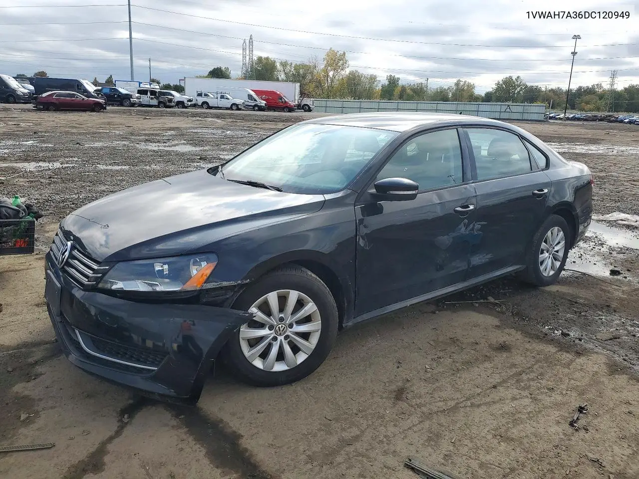 VOLKSWAGEN PASSAT 2013, VIN 1VWAH7A36DC120949