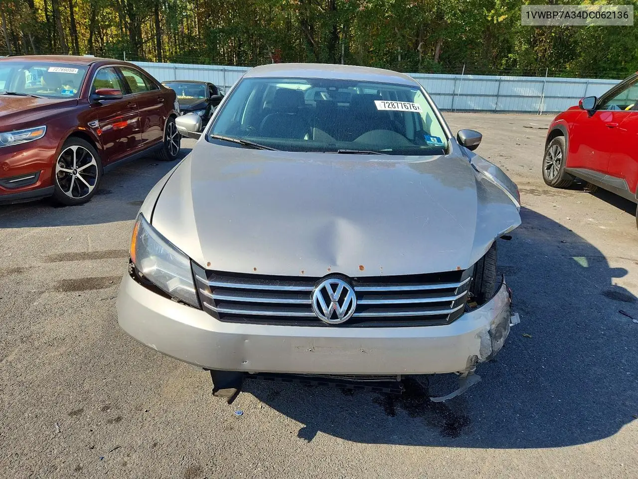 2013 VOLKSWAGEN PASSAT VIN 1VWBP7A34DC062136 — фото 5